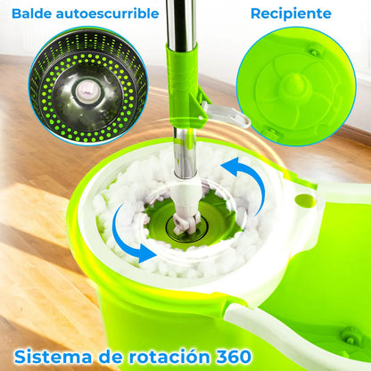 Trapero Giratorio Balde 360 Spin 2 Mopas